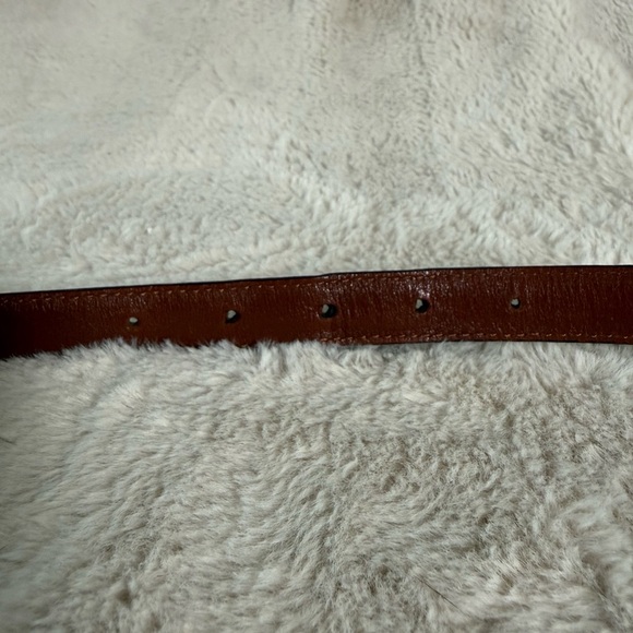 Coach Navy & Brass Belt Sz M 34\
